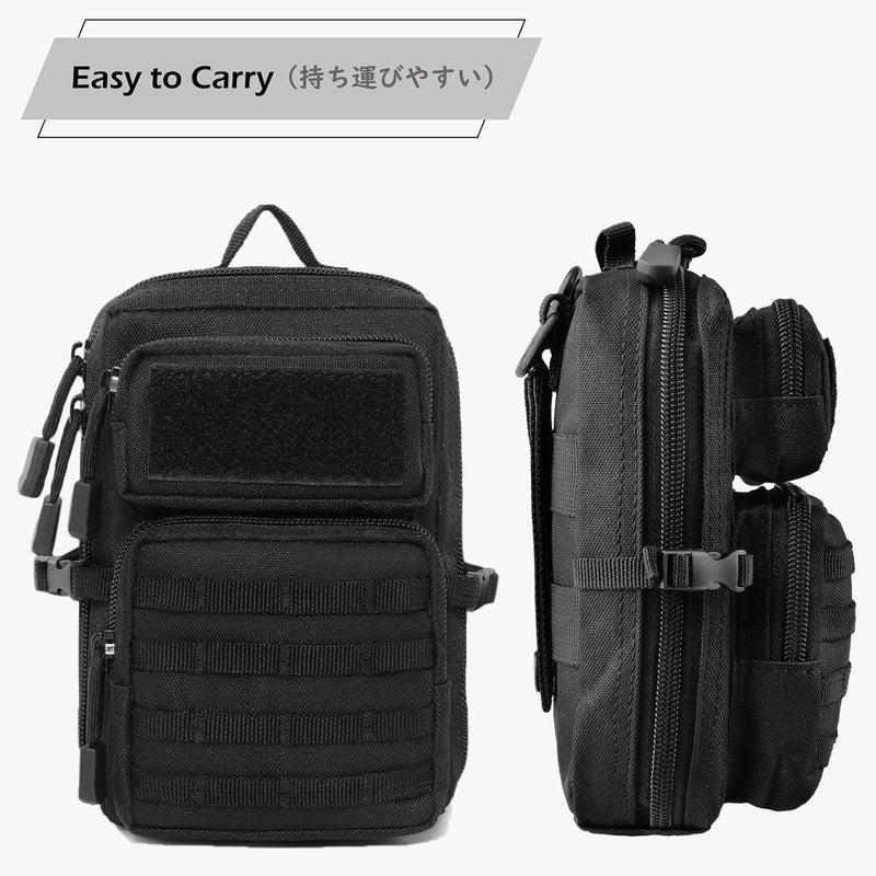 TRIWONDER Tactical Phone Pouch Molle, Smartphone Holster Bag EDC Utility Cellphone Lock Card Holder Organizer Fit for Waist Belt Case - Image 5